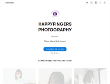 Tablet Screenshot of happyfingersphotography.com